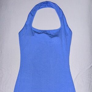 Shein Size Small/4 Light Blue Bodycon Dress with Halter Neck